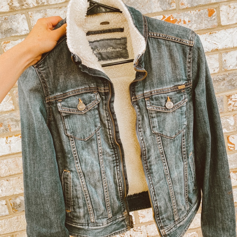 Eddie Bauer Sherpa Denim Jacket